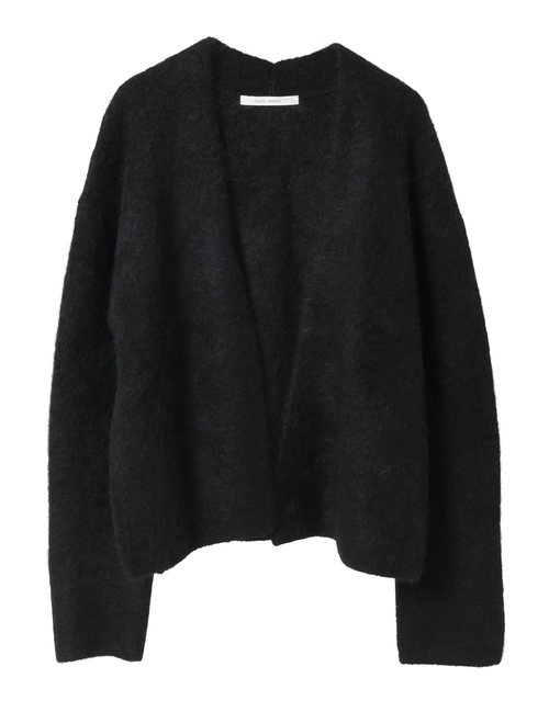 MONAアルパカミドル丈ニットカーディガン