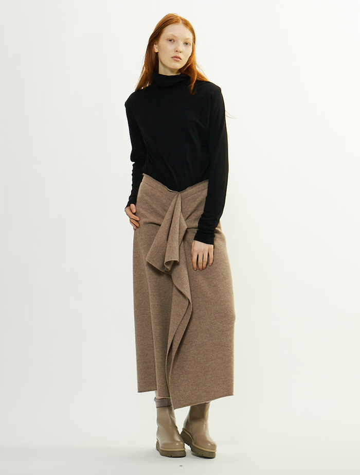 FLOAT圧縮ラッフルスカート 詳細画像 ベージュ 2