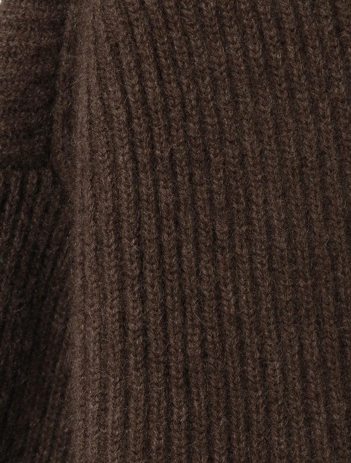 ヤククルーネックセーター 詳細画像 ブラウン 6