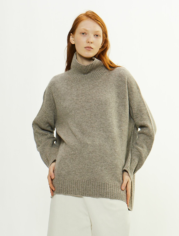 ヤクハイネックセーター 詳細画像 ベージュ 2