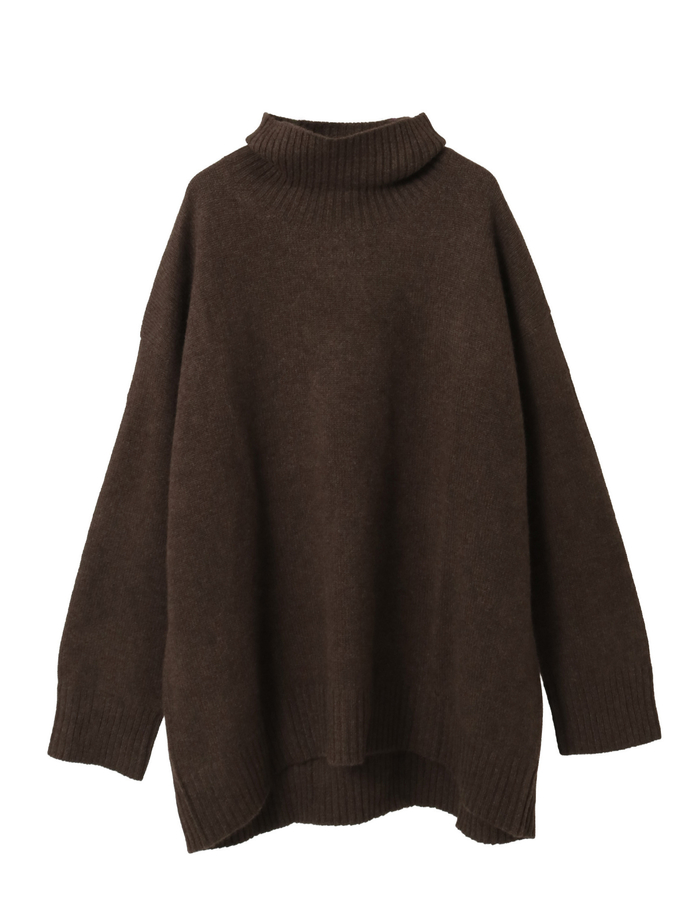 ヤクハイネックセーター 詳細画像 ブラウン 1