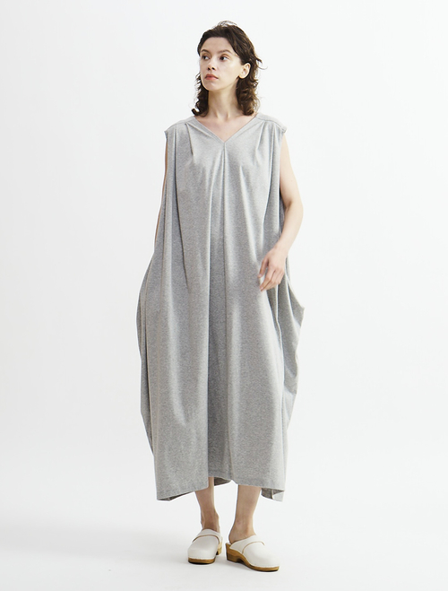 【Archive Dress Collection】アルビニオーガニックスムースドレープデザインワンピース