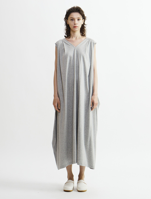 【Archive Dress Collection】アルビニオーガニックスムースドレープデザインワンピース