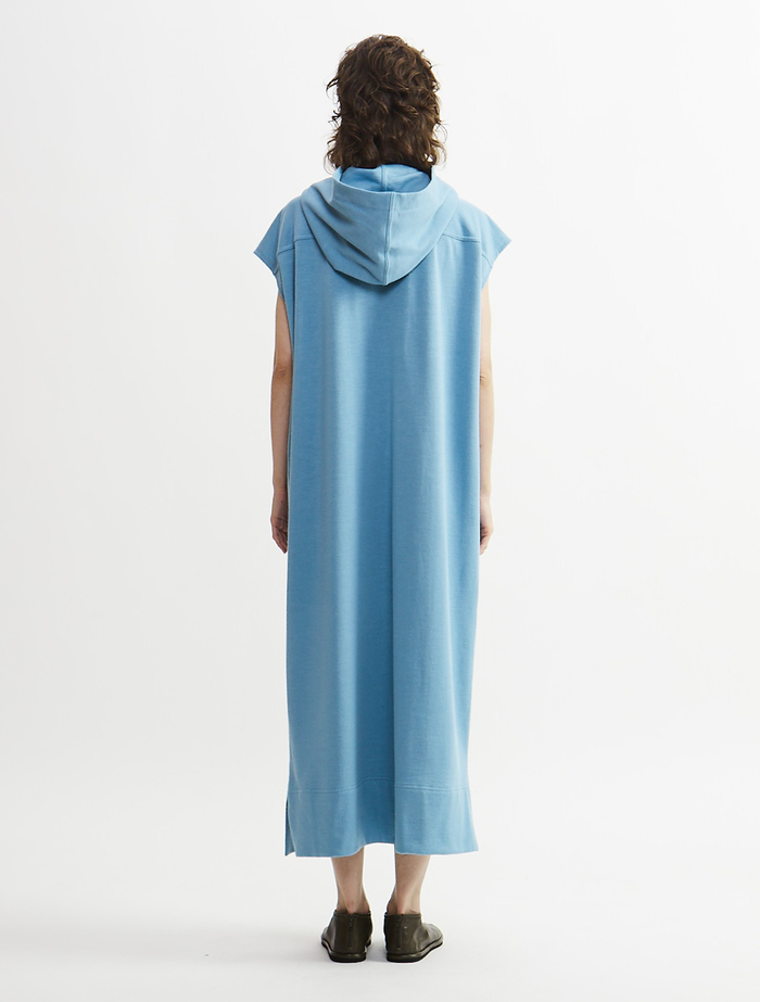 【Archive Dress Collection】ラミーコットン裏毛パーカーワンピース 詳細画像 ブルー 4