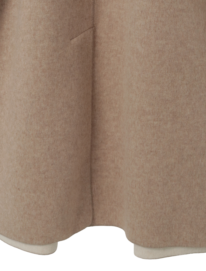 ウールカシミヤダブルクロスジャージインコードロックロングコート 詳細画像 ベージュ 11