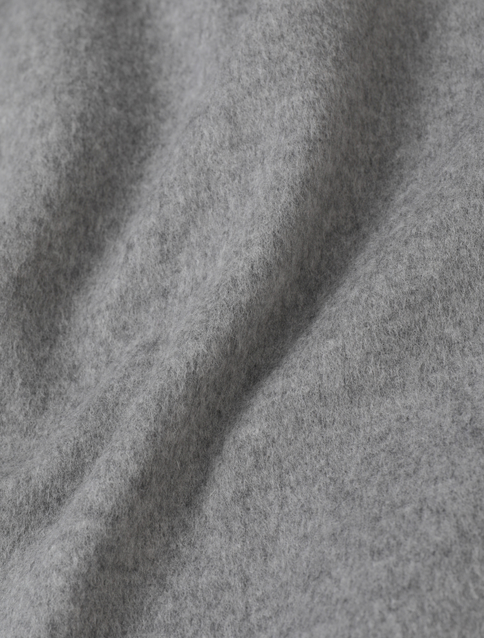 ウールカシミヤダブルクロスジャージインコードロックロングコート 詳細画像 グレー 10