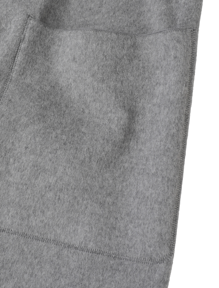 ウールカシミヤダブルクロスジャージインコードロックロングコート 詳細画像 グレー 4