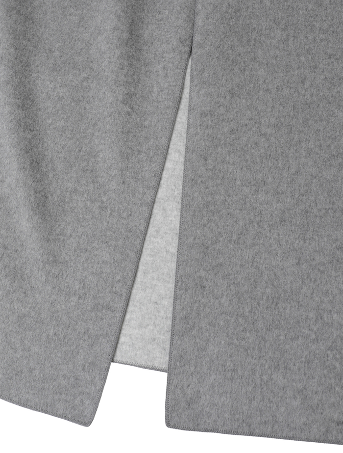 ウールカシミヤダブルクロスジャージインコードロックロングコート 詳細画像 グレー 5