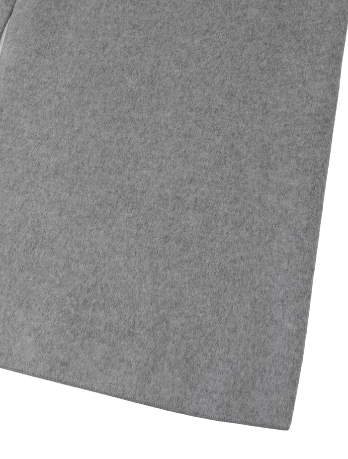 ウールカシミヤダブルクロスジャージインコードロックロングコート 詳細画像 グレー 6