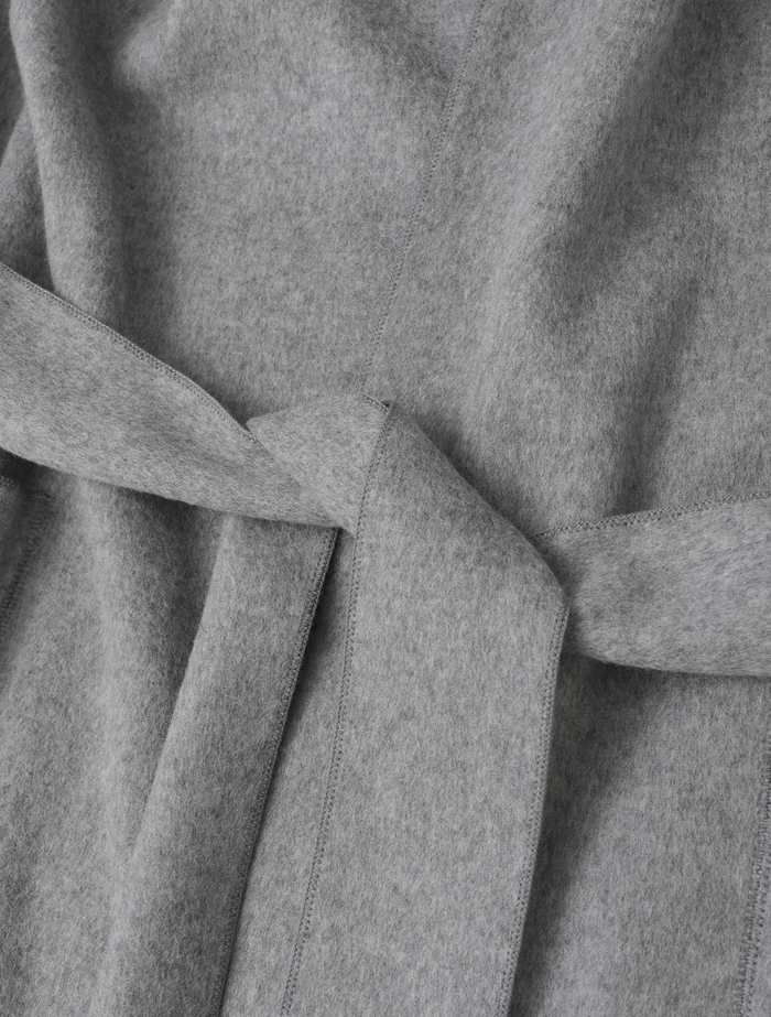 ウールカシミヤダブルクロスジャージインコードロックロングコート 詳細画像 グレー 7