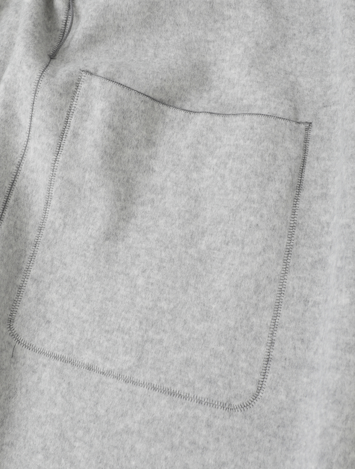 ウールカシミヤダブルクロスジャージインコードロックロングコート 詳細画像 グレー 9