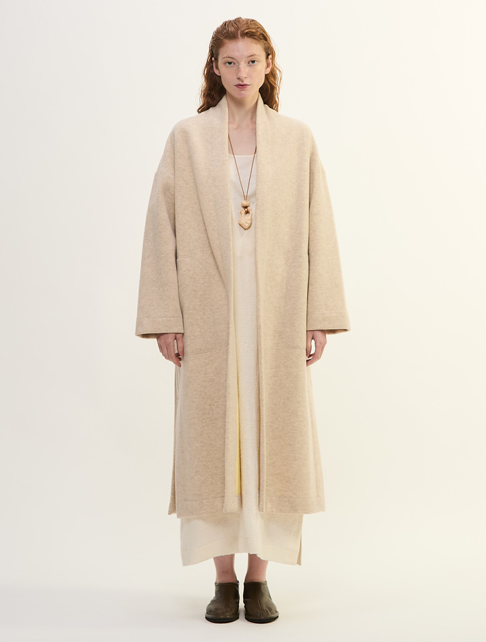 カシミヤフリースコート 詳細画像 ライトベージュ 2