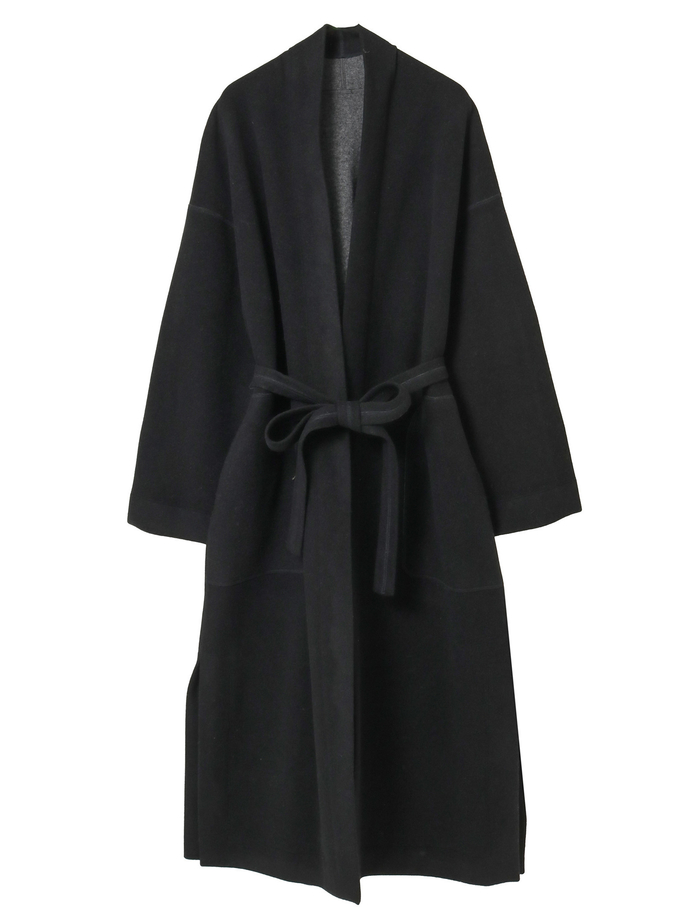 カシミヤフリースコート 詳細画像 ブラック 1