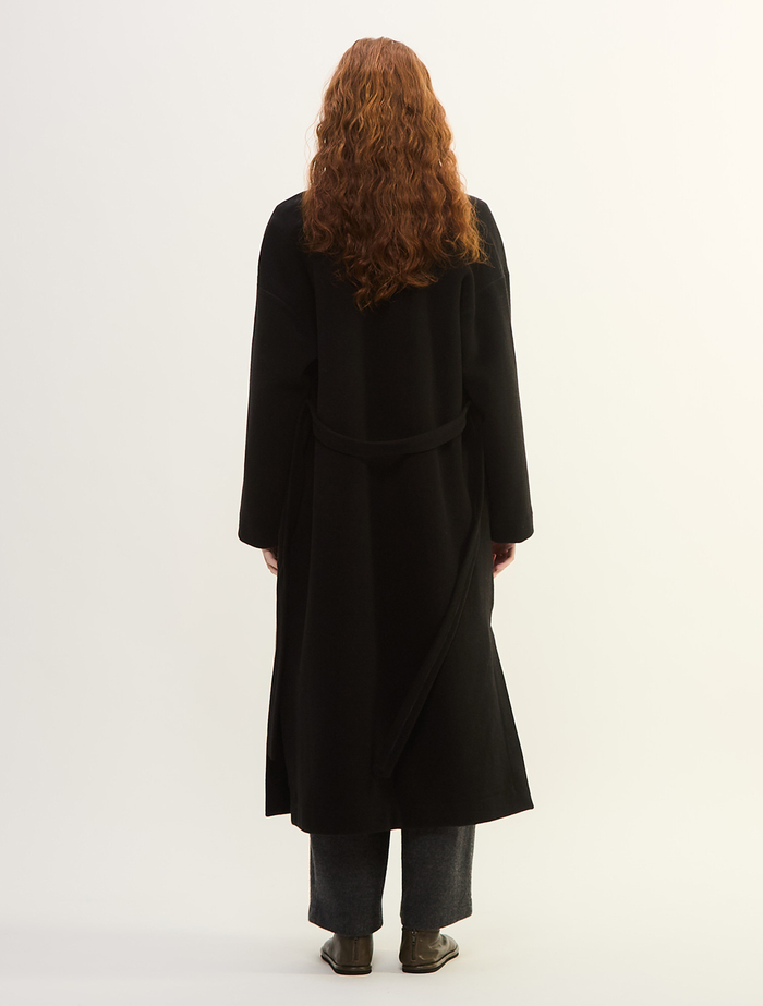 カシミヤフリースコート 詳細画像 ブラック 4