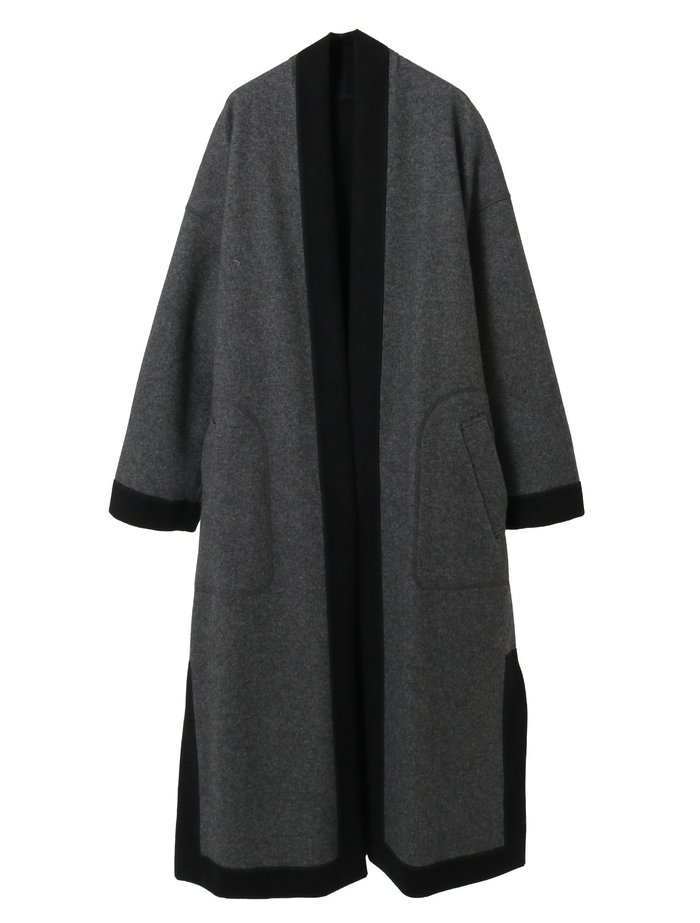 カシミヤフリースコート 詳細画像 ブラック 5