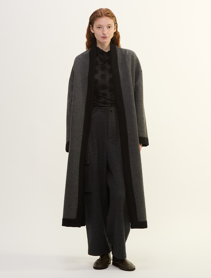 カシミヤフリースコート 詳細画像 ブラック 6