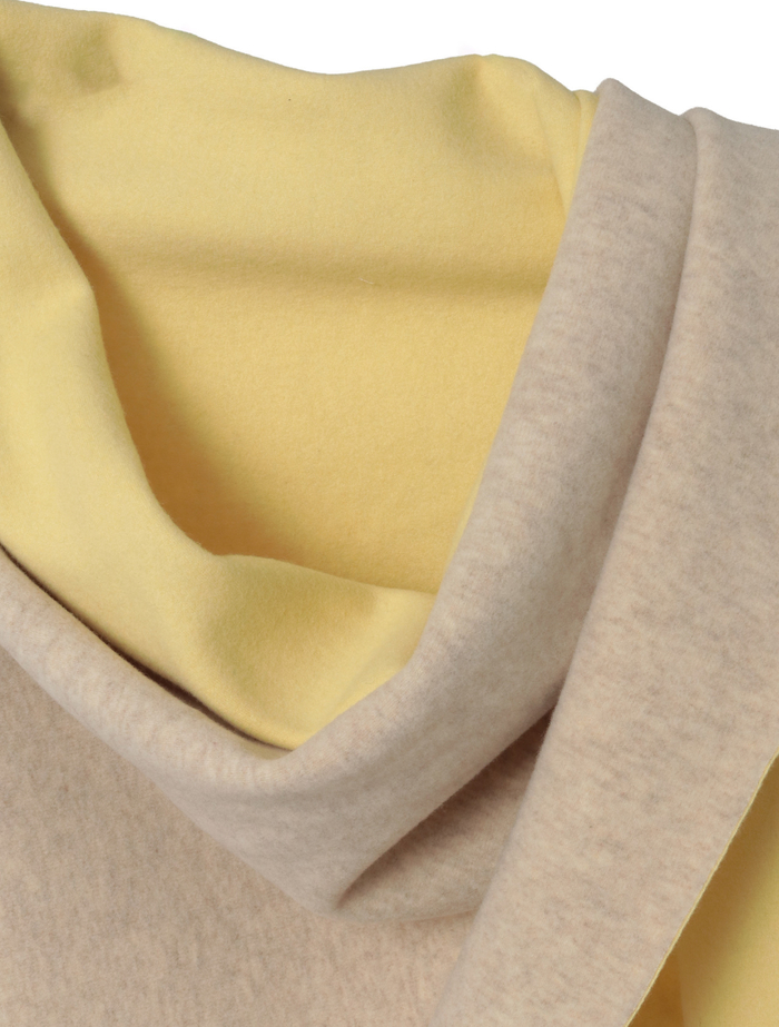 カシミヤフリース片袖ストール 詳細画像 ライトベージュ 7