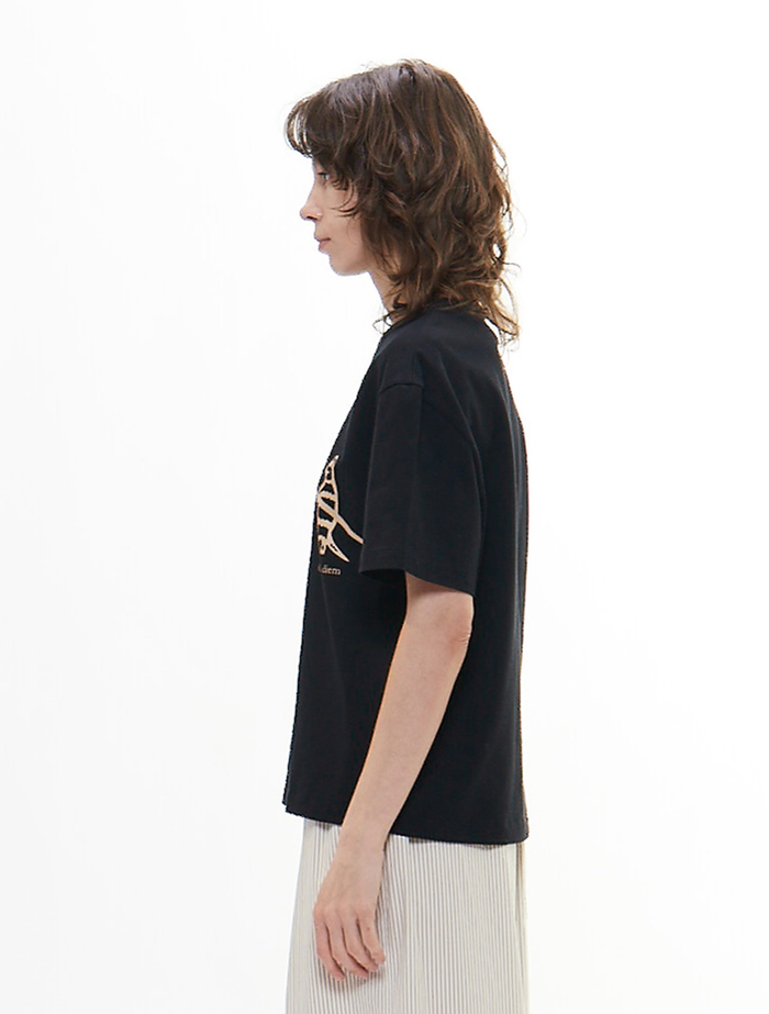 ミーアキャットプリントTシャツ 詳細画像 ブラック 3
