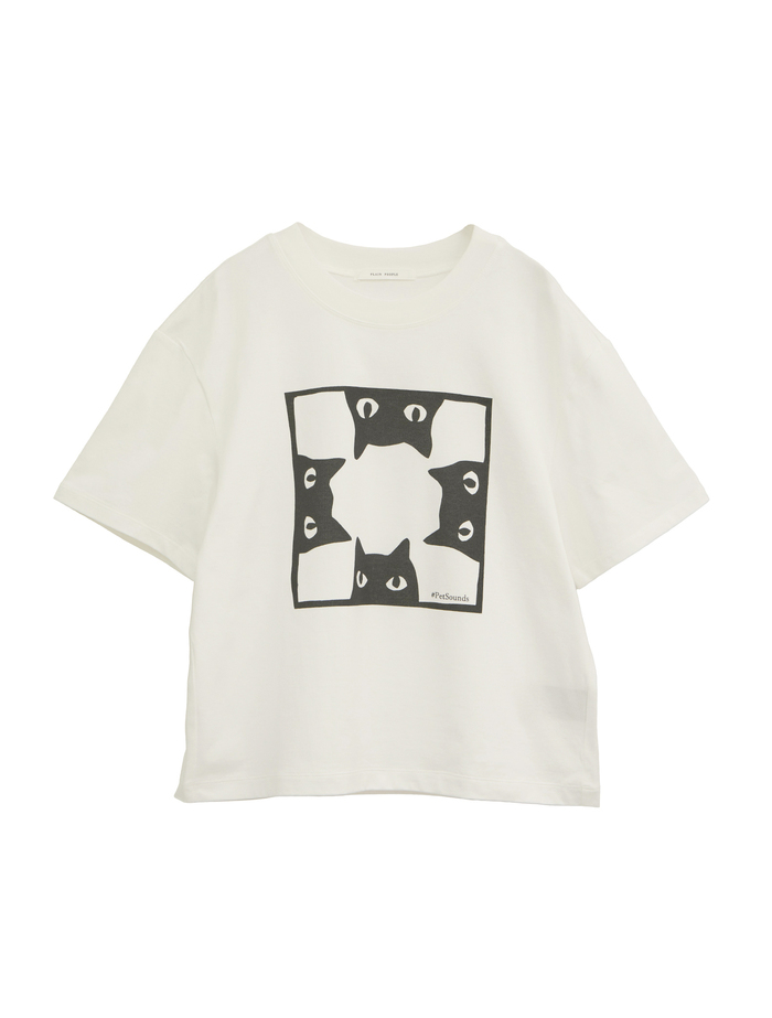 ミーアキャットプリントTシャツ 詳細画像 ホワイト 1