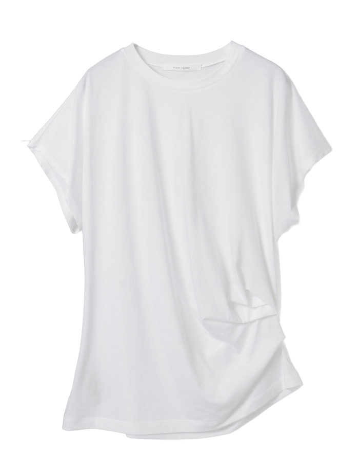 アルビニスタシフォンドレープTシャツ 詳細画像 ホワイト 1