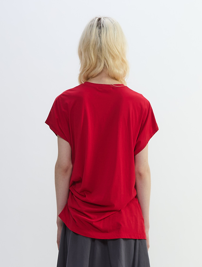 アルビニスタシフォンドレープTシャツ 詳細画像 レッド 4