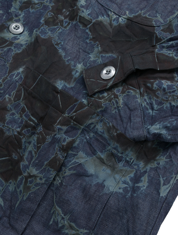 【SUZUSAN/スズサン】ブラウス/Madara Shibori Denim overshirt 詳細画像 インディゴブルー 5