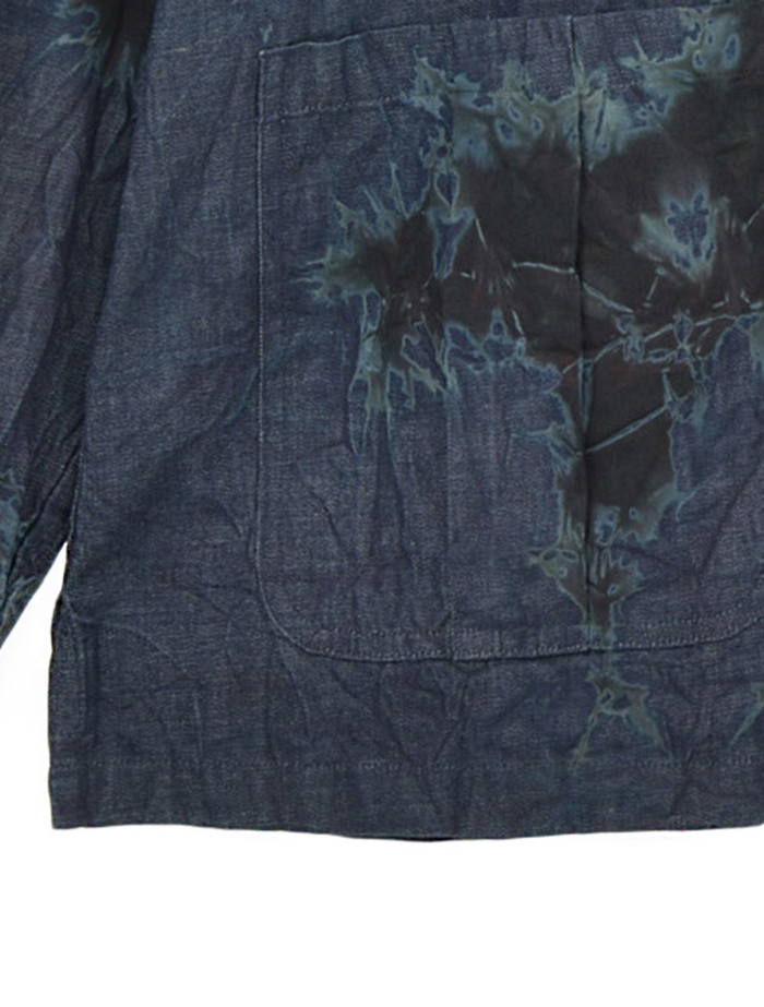 【SUZUSAN/スズサン】ブラウス/Madara Shibori Denim overshirt 詳細画像 インディゴブルー 6