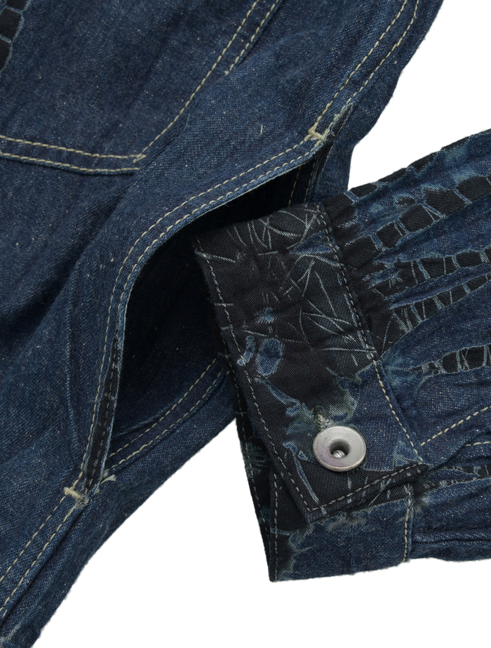 【SUZUSAN/スズサン】ジャケット/Tesuji Shibori Denim Jacket 詳細画像 インディゴブルー 6