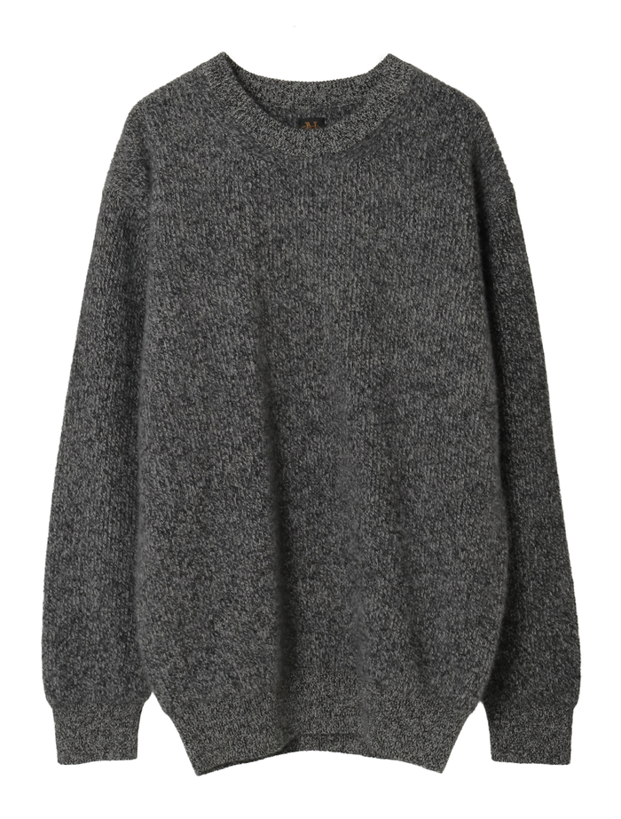 【BATONER/バトナー】セーター/CASHMERE FOX CREW NECK_MEN 詳細画像 アイボリー 1