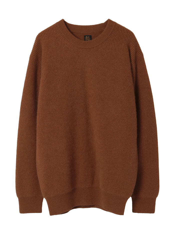 【BATONER/バトナー】セーター/CASHMERE FOX CREW NECK_MEN 詳細画像 キャメル 1
