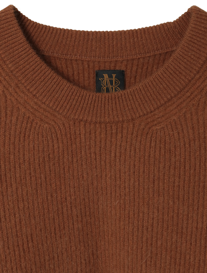 【BATONER/バトナー】セーター/CASHMERE FOX CREW NECK_MEN 詳細画像 キャメル 3