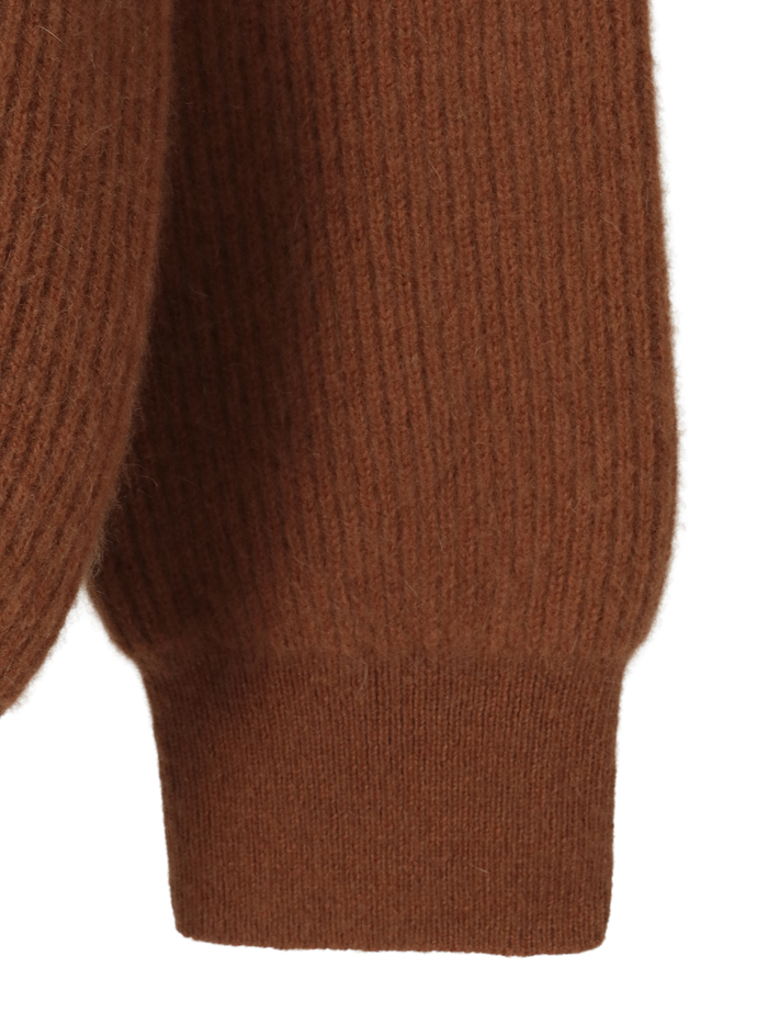 【BATONER/バトナー】セーター/CASHMERE FOX CREW NECK_MEN 詳細画像 キャメル 4