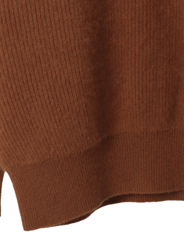 【BATONER/バトナー】セーター/CASHMERE FOX CREW NECK_MEN 詳細画像 キャメル 5