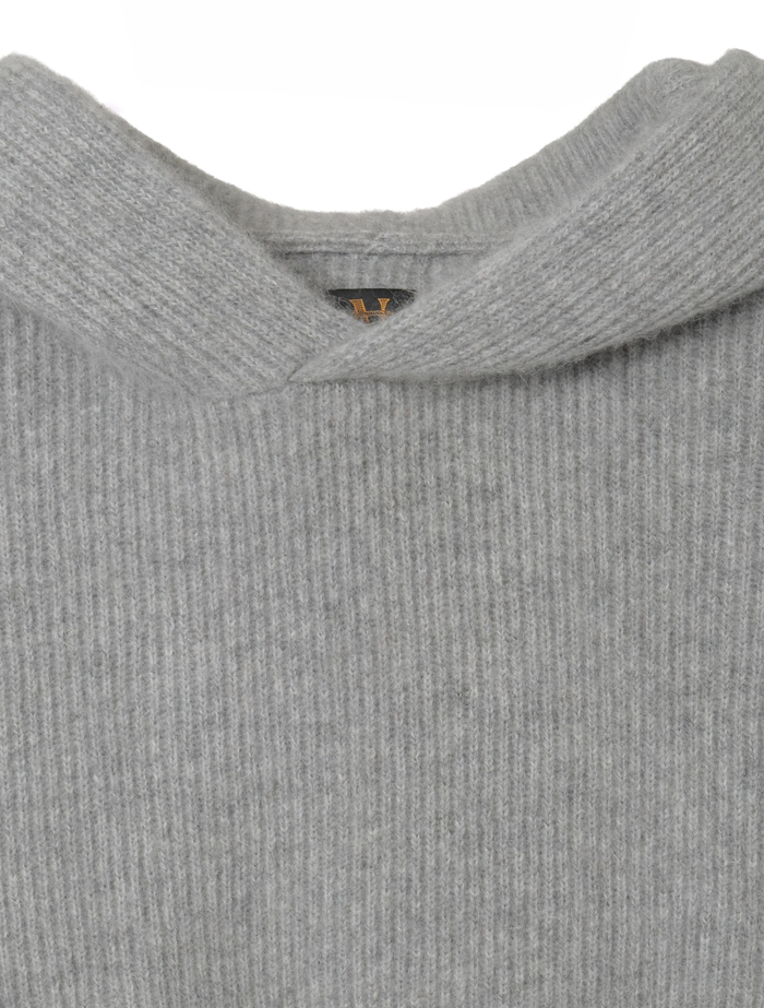 【BATONER/バトナー】セーター/CASHMERE FOX PULL PARKER 詳細画像 グレー 3