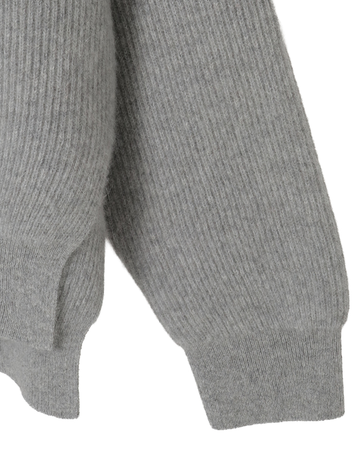 【BATONER/バトナー】セーター/CASHMERE FOX PULL PARKER 詳細画像 グレー 5