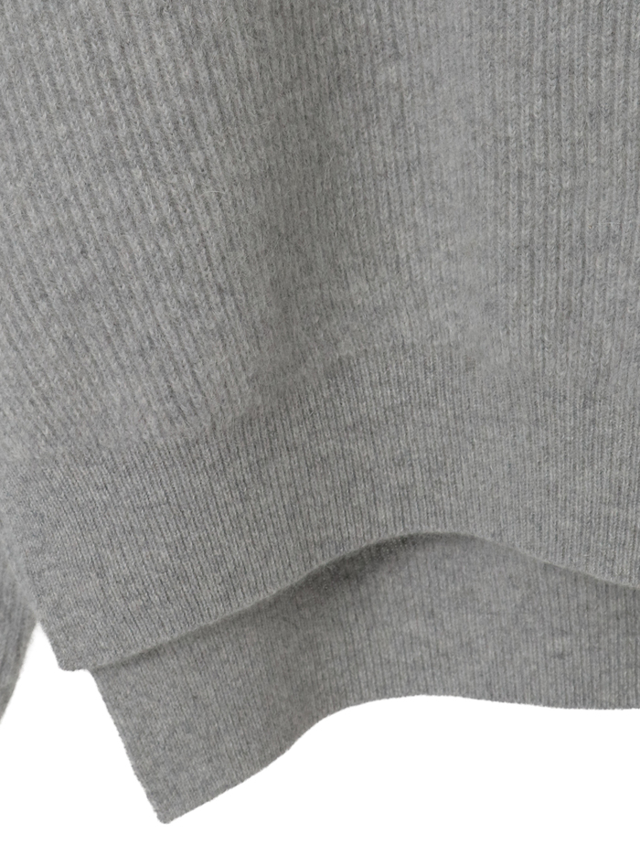 【BATONER/バトナー】セーター/CASHMERE FOX PULL PARKER 詳細画像 グレー 6