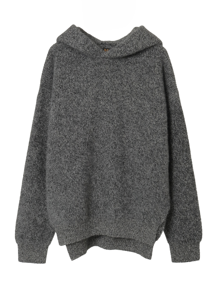 【BATONER/バトナー】セーター/CASHMERE FOX PULL PARKER 詳細画像 ブラック 1