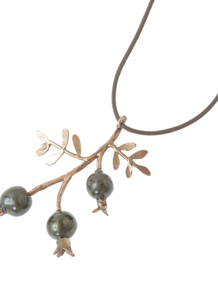 【RENARD BIJOUX/ルナール ビジュー】ネックレス/BERRIES 詳細画像 ダークグリーン 2