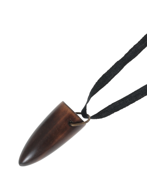 【DESIGNS BY SONIA/デザインバイソニア】ネックレス/Wooden burnt wood horn Necklace
