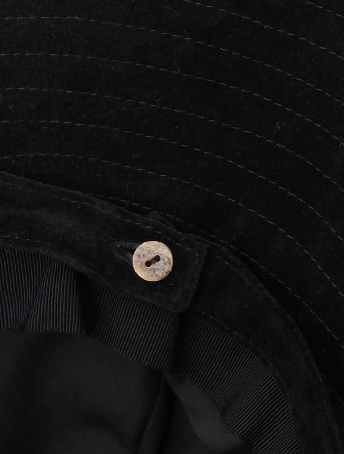 【Suguri/スグリ】別珍キャプリン 詳細画像 ブラック 6