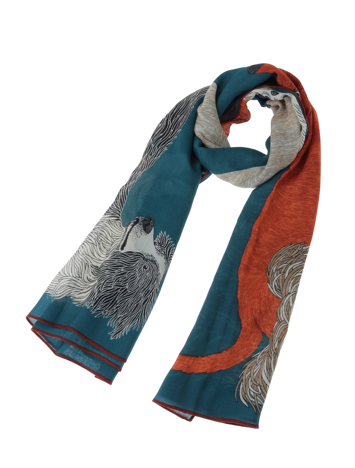 【INOUI EDITIONS/イヌイエディション】ストール/TOUTOU 詳細画像 ブルー 1