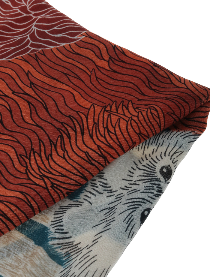 【INOUI EDITIONS/イヌイエディション】ストール/TOUTOU 詳細画像 ブルー 3