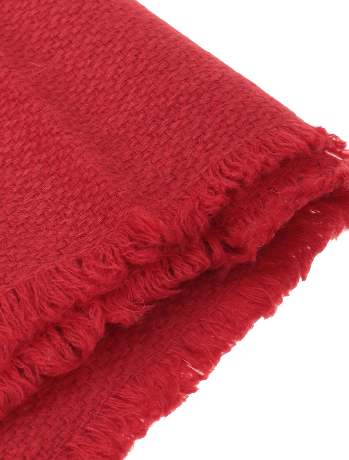 【NIMNIMDUAI/ニムニムデュアイ】ストール/PASHMINA WOOL PLAIN THICK 詳細画像 レッド 3