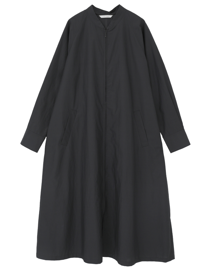 タイプライター/リヨセルストライプフロントZIPワンピース 詳細画像 ブラック 1