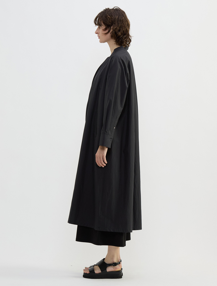 タイプライター/リヨセルストライプフロントZIPワンピース 詳細画像 ブラック 3