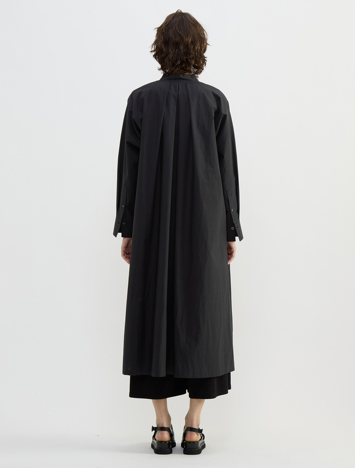 タイプライター/リヨセルストライプフロントZIPワンピース 詳細画像 ブラック 4