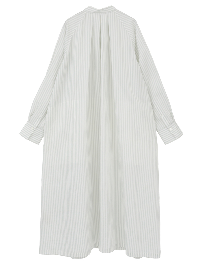 タイプライター/リヨセルストライプフロントZIPワンピース 詳細画像 セージ 5