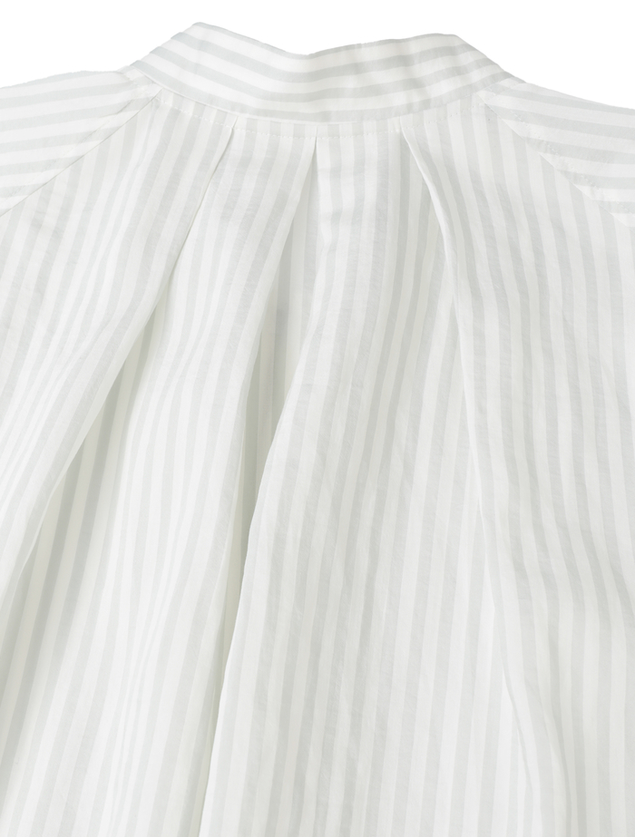 タイプライター/リヨセルストライプフロントZIPワンピース 詳細画像 セージ 7