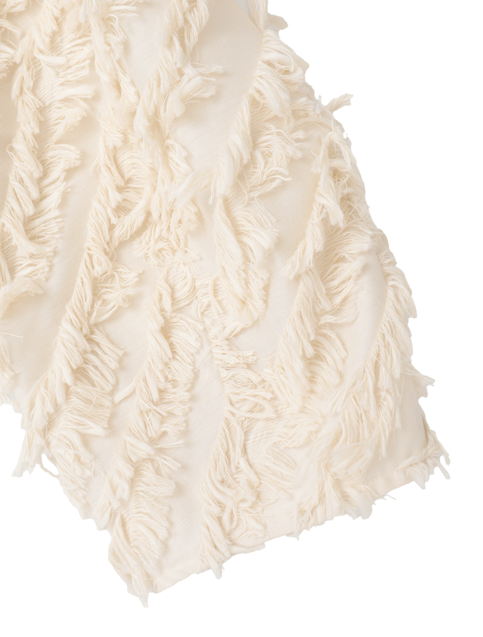 フリンジカットJQスタンドカラーブラウス 詳細画像 アイボリー 8