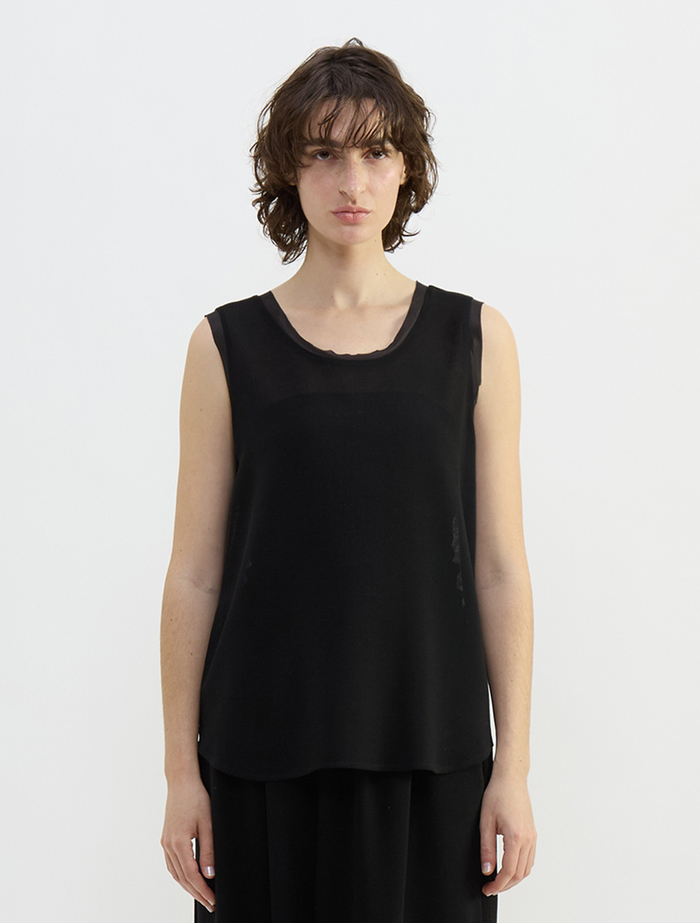 ウールメッシュタンクトップ 詳細画像 ブラック 4